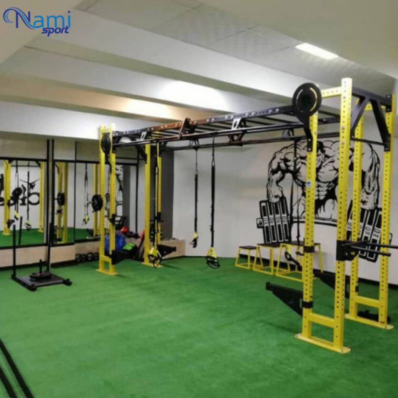 سازه کراسفیت دو دهنه مدرنModern double crossfit structure