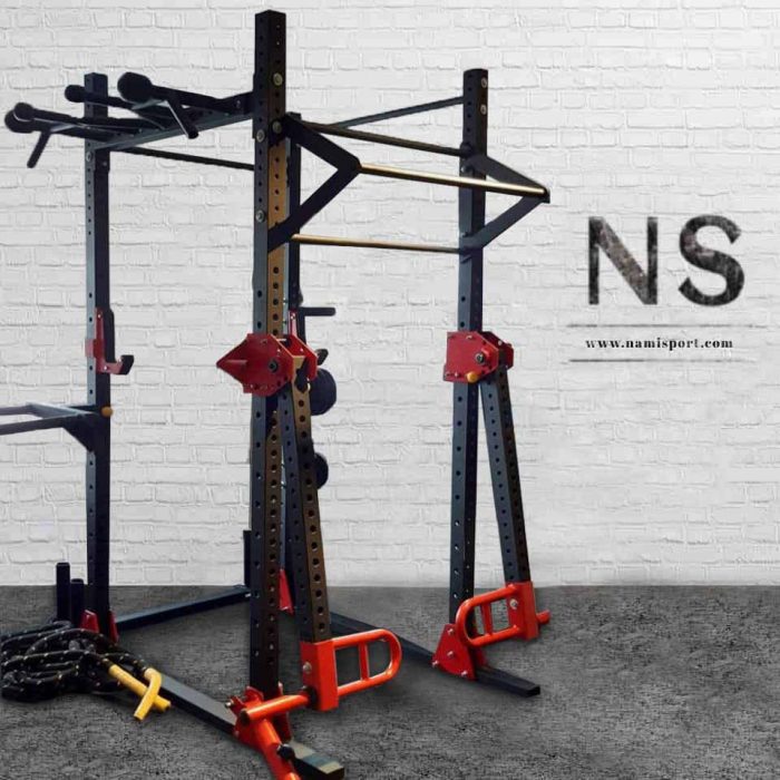 سازه پاور رک وزن آزاد Free weight power rack structure NS2001