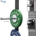 رک صفحه هالتر دیواری 3 شاخه NS6012  3branch wall barbell plate rack