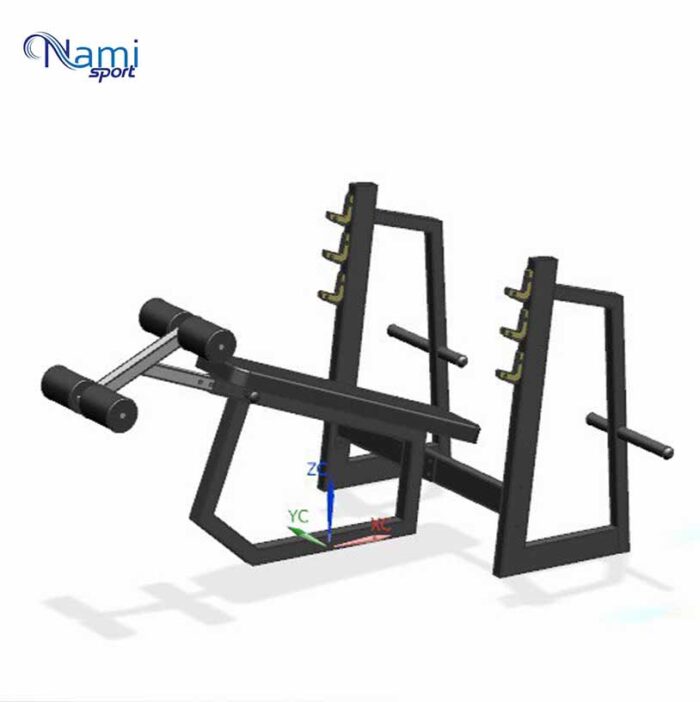 نیمکت پرس زیر سینه هالتر نامی Barbell bench press under the chest NS2047