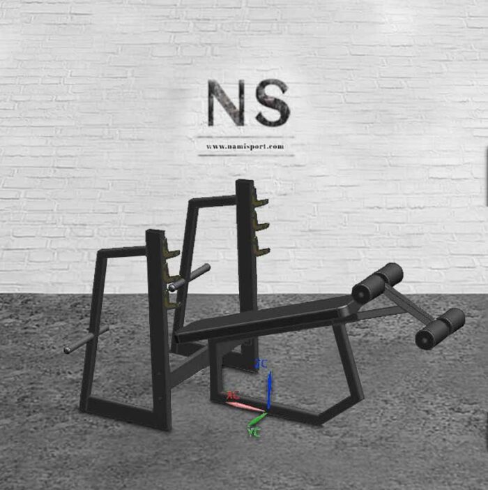 نیمکت پرس زیر سینه هالتر نامی Barbell bench press under the chest NS2047