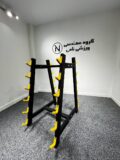 رک باربل 6 عددی قلاب رنگی مدل piece barbell rack with colored hooks NS011